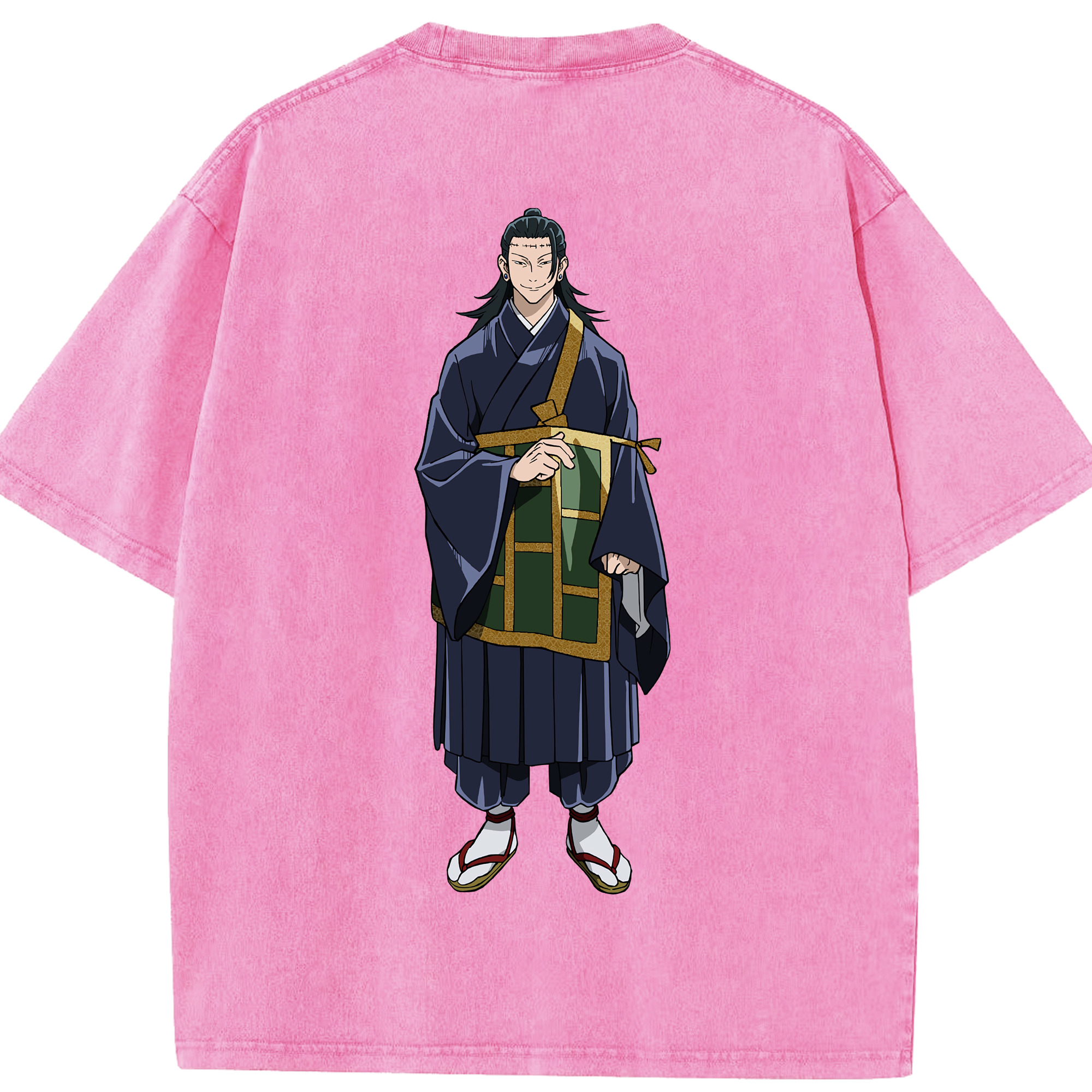 （画像用） 呪術廻戦 Jujutsu Kaisen 綿100% ヴィンテージ風 半袖Tシャツ（背面プリント）